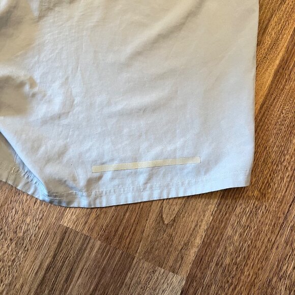 Adidas Climalite Gray Running Shorts 7" Reflective Stripe Lined Drawstring Large - Picture 4 of 7